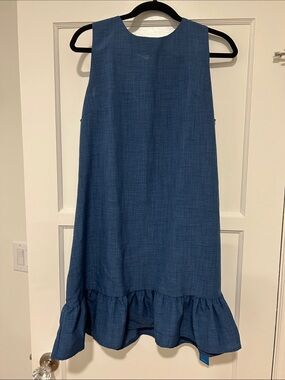 Cupshe Blue Sleeveless Ruffle Hem Dress